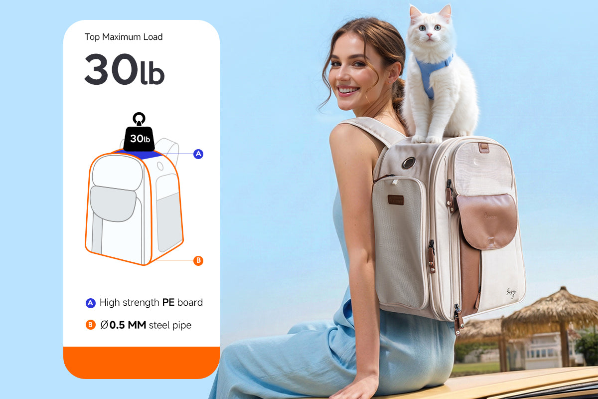 Pawmee x Sensej Cat Carrier Backpack with Litter Box Stowable