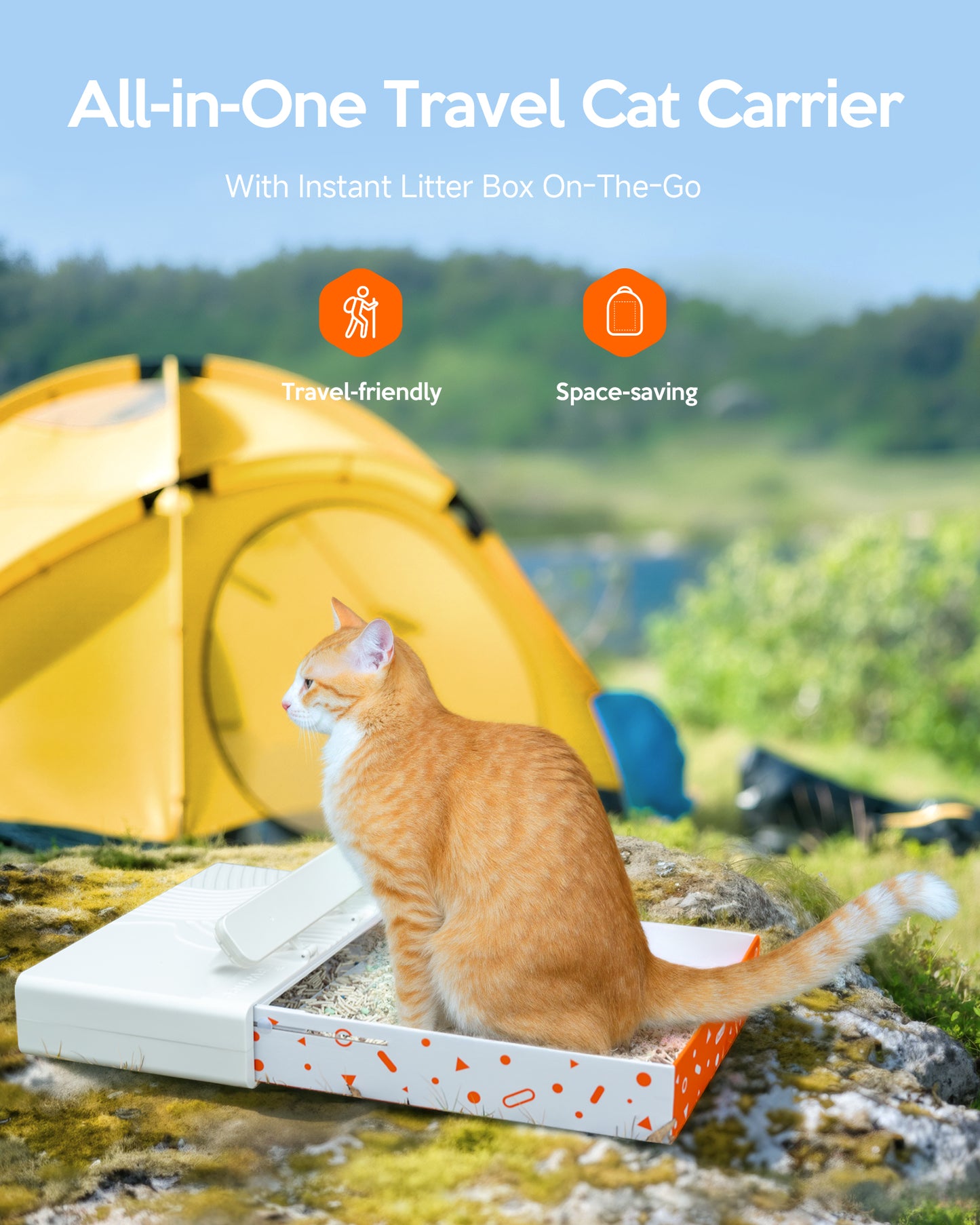 Pawmee x Sensej Cat Carrier Backpack with Litter Box Stowable