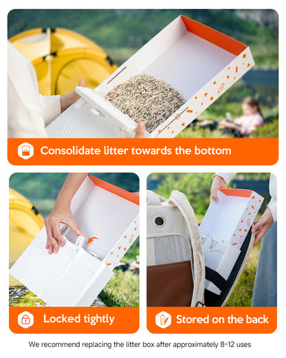 Pawmee x Sensej Cat Carrier Backpack with Litter Box Stowable