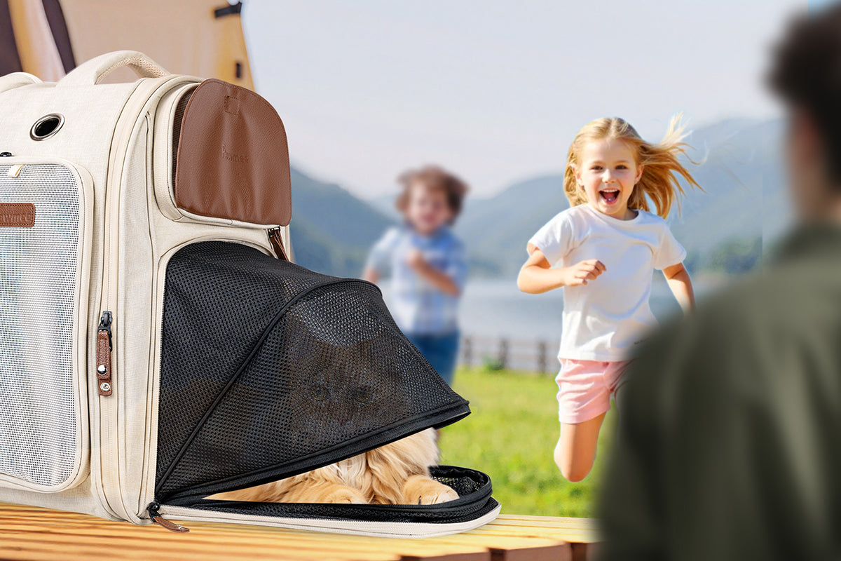 Pawmee x Sensej Cat Carrier Backpack with Litter Box Stowable