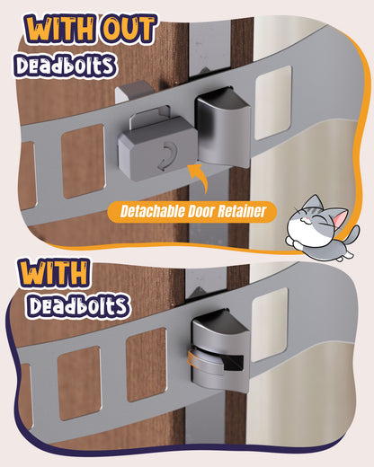 Folding Cat Door Latch Holder