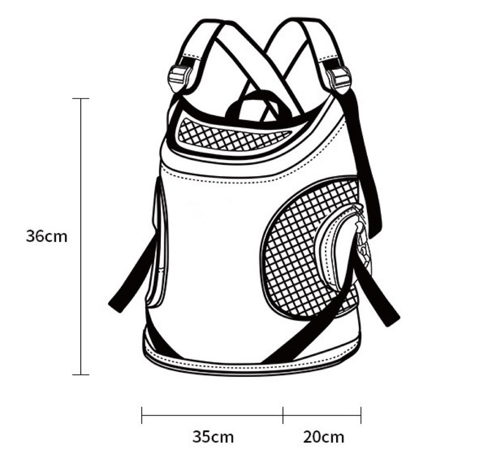 Pawmee Front-Facing Tote Pet Backpack Carrier