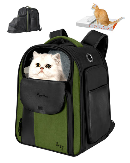 Pawmee x Sensej Cat Carrier Backpack with Litter Box Stowable